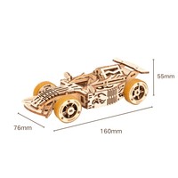 Rompecabezas 3D de Madera de Diseño Personalizado, Modelo de Escultura de Auto de Carreras, Superauto, para Decoración de Habitaciones o Sala de Pasatiempos