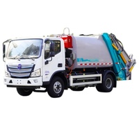 Camion Compacteur de Déchets Diesel Manuel 4x2 à Prix Bas, Vente Directe Usine, Camion Poubelle Mobile avec Composants Clés Moteur et Boîte de Vitesses