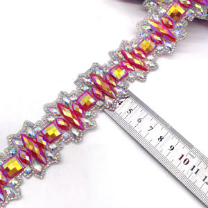 2025 mode <span class=keywords><strong>Samba</strong></span> carnaval Costume garniture fer sur résine gemme coupe pour Mardi Gras vêtements - Product Image 3