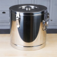 Baril isotherme en acier inoxydable empilable, chauffable, pour la restauration thermos/ glacière pour nourriture