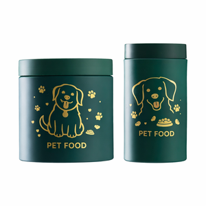 Soluciones de Empaque Personalizadas de Fábrica Directa: Frascos de Plástico PET para Alimentos y Suplementos para Mascotas, Frascos Cilíndricos de RPET de 8oz y 16oz - Product Image 1