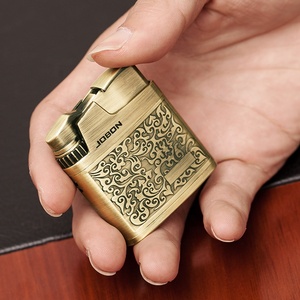JOBON all'ingrosso personalizzato Logo personalizzato ricaricabile fiamma olio cherosene classico accendini <span class=keywords><strong>vintage</strong></span> per sigaretta sigaro - Product Image 4