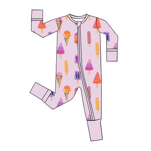 婴儿连衫裤女孩新生儿服装定制印花婴儿坑条纹连体衣秋季包裹手脚爬行服装婴儿连体衣 - Product Image 2