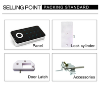 Serrure de porte à empreintes digitales, clavier intelligent, code numérique, meubles biométrique rfid, tiroir numérique, serrure de porte d'armoire à empreintes digitales