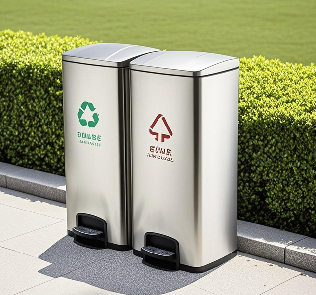 60L Kitchen Stainless Steel Trash Can with Lids White Automatic Sensor Bin Motion Sensor Automatic Trash Can