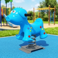 Cheval à bascule personnalisé pour enfants, en forme de différents animaux, pour aire de jeux extérieure de parc