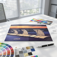 Dossier de présentation de luxe personnalisé, écologique, format A4, avec logo UV sélectif, anti-rayures, pelliculage mat, pour brochure artistique