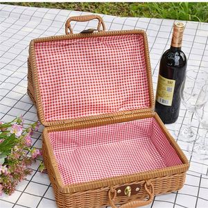 Panier de pique-nique avec sac isotherme, panier en fibre de mer et osier double face, sac à dos familial <span class=keywords><strong>grand</strong></span> format 34 litres - Product Image 6