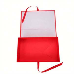 Caja de regalo magnética para embalaje de ropa plegable de gama alta de lujo al por mayor, punto de laminación brillante, impresión UV, materiales reciclados - Product Image 2