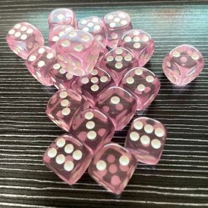Dados de Acrílico de 12 mm con Bordes Redondeados, Transparentes y Coloridos, para Juegos en Bares y KTV, Gran Venta - Product Image 1