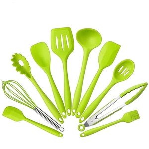 Customized Logo Wholesale High Quality Non-stick 10 Pieces <b>Silicone</b> Kitchenware Set and Heat Resistant Cooking <b>Tools</b> - Product Image 4