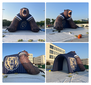 Túnel Inflable Gigante con Forma de Oso de 20 pies, Túnel Deportivo Inflable de Tela Oxford, Túnel Inflable Publicitario Portátil - Product Image 2