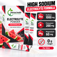 Sachets de poudre d'électrolytes hydratants OEM, nutrition sportive, marque privée, sans sucre, hydratation quotidienne, sachets de boisson aux électrolytes fruités