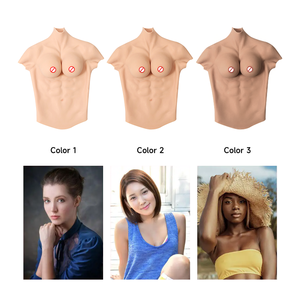 2024 Offre Spéciale poitrine artificielle Silicone et caoutchouc Muscle costume crosscommode pour Cosplay pour hommes Shapewear - Product Image 2