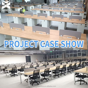 Konfigurasi Meja Kantor Modular Coworking 8 Kursi dengan Meja Kantor Modular dan Partisi Kantor Meja Kerja Eksekutif - Product Image 6