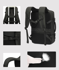 Sac à dos de voyage multifonctionnel à grande capacité avec airbag, compression sous vide, Oxford, imperméable, fermeture éclair - Product Image 5