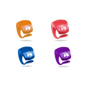 Khuyến Mại Phụ Kiện Xe Đạp Tay Lái Silicone Xe Đạp Ánh Sáng Đa Màu Mini Bike Đèn LED - Product Image 1