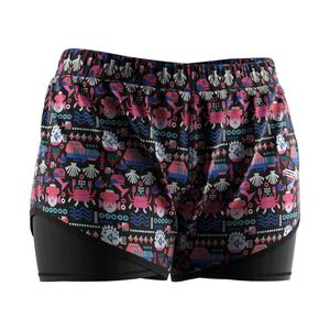 Maillot de bain de surf personnalisé avec logo, été 2024, rouge, 2 en 1, short de plage pour femmes - Product Image 3