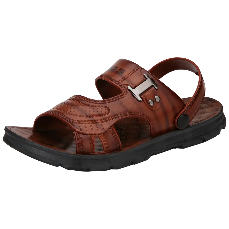 Gute Qualität Herren Casual Sandalen Herren Leder Hausschuhe Luxus Hausschuhe für Männer