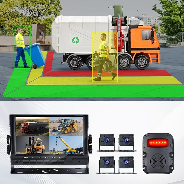 Best Price 8Inch High Quality TFT LCD CCTV Monitor 720P 4CH Split Screen Support Multi-Purpose VGA Interface Universal Standard