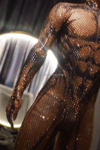 Traje de una Pieza Ajustado y Sexy para Hombre, para Club de Baile y Escenario, Diseño con Cristales, Ropa para <span class=keywords><strong>Ballet</strong></span>, Ropa para Discoteca - Product Image 3