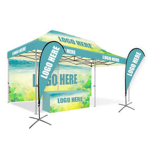 เต็นท์พับได้สำหรับโปรโมชั่นในซูเปอร์มาร์เก็ต ขนาด <span class=keywords><strong>3</strong></span>*6 เมตร ดีไซน์ยอดนิยม พิมพ์โลโก้ตามสั่ง สีสันสดใส โครงอะลูมิเนียม 50 มม. - Product Image 2