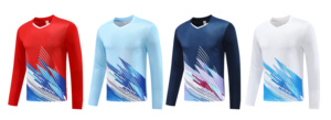 Ensemble de tenue de sport respirante personnalisée à manches longues pour volley-ball, badminton et tennis de table 2026 - Product Image 4