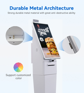 Kiosque de commande en libre-service sur pied avec écran tactile 21,5 pouces, 10 points tactiles, LCD Full HD, Intel, Android, imprimante et paiement intégrés - Product Image 3