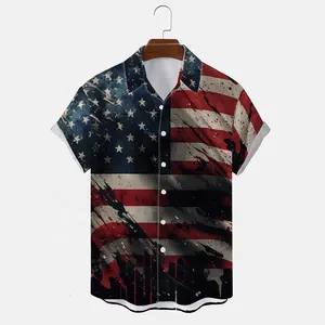 America Ropa Hombre Camisa Design stampato T Shirt tattico Golf estivo Polo da uomo camicie