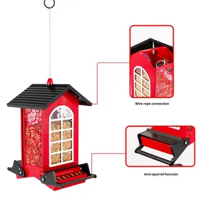 Xuyên biên giới Sản phẩm mới sân vườn ngoài trời năng lượng mặt trời ánh sáng Treo Kim Loại & nhựa chống sóc chim trung chuyển - Product Image 3