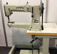 Machine à coudre industrielle JUKIS 1341 d'occasion, à bras cylindrique, robuste, avec pied entraîneur, pour cuir, chaussures, sacs et canapés