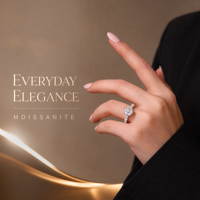 Bague en Moissanite Argentée, Coupe Ronde, Six Griffes, Tige Torsadée, Bijou de Fiançailles et de Mariage pour Femme, Cadeau Nuptial