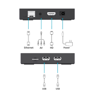 Boîtier TV XS97 ATV H618 Quad-Core ARM Cortex-A53 Android 12 H.265 <span class=keywords><strong>HEVC</strong></span> 10-bit HDR 2.4G WiFi 4K Android Box avec télécommande BT - Product Image 5