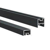 Profilé d'extrusion en aluminium anodisé sur mesure pour bande LED de fenêtre étroite, isolation thermique, pour mât de fenêtre