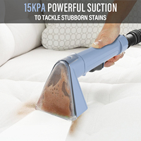 Machine d'extraction de tapis portable de qualité supérieure, réservoir d'eau propre de 1800 ml, réservoir d'eau sale de 1200 ml pour l'élimination des taches profondes