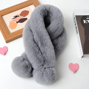 <strong>Fur</strong> Collar Scarf for Women <strong>Faux</strong> <strong>Fur</strong> Scarves Neck <strong>Shrug</strong> for Fall Winter Coat Dress Ladies Scarf Fashion Warm Winter Soft RABBIT - Product Image 4