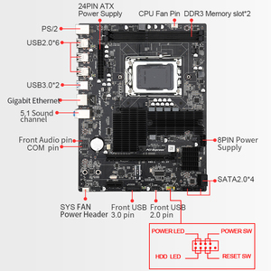 X89L материнская плата <span class=keywords><strong>AMD</strong></span> G34 слот <span class=keywords><strong>DDR3</strong></span> двухканальная 32 ГБ ОЗУ SATA2.0 USB3.0 материнская плата для <span class=keywords><strong>AMD</strong></span> Opteron 6386 6176 6230 6281 - Product Image 2