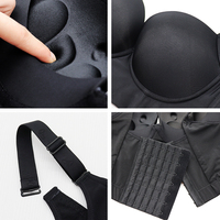 Soutien-Gorge Remonte-Seins Mode à Bonnets Profonds, Cache-Graisse Dorsale Intégré, Couverture Complète du Dos, Grande Taille Sans Armature, Anti-Graisse Latérale