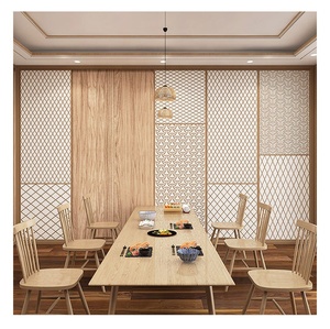 Murale da Parete Moderno con Motivo Geometrico in Seta per Ristorante Giapponese, Impermeabile, Facile da Installare, Design Grafico Personalizzabile - Product Image 2