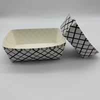 Barquettes jetables écologiques en papier sulfurisé pour restauration rapide, en forme de bateau, pour boulangerie, frites, avec gaufrage à chaud