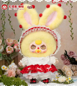 Poupées en vinyle en peluche moelleuse de lapin enchanté 400% Baby Three-Lolita's Dream dans des robes à volants de rêve, boîte mystère à l'aveugle - Product Image 2