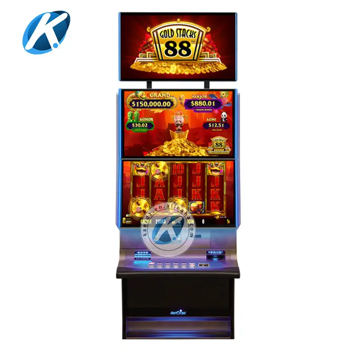 Hete Verkopende Verticale Dubbele Scherm 22/27 Inch Touchscreen Arcade Helix Skill Game Machine Metalen Kast 88 Fortuinen