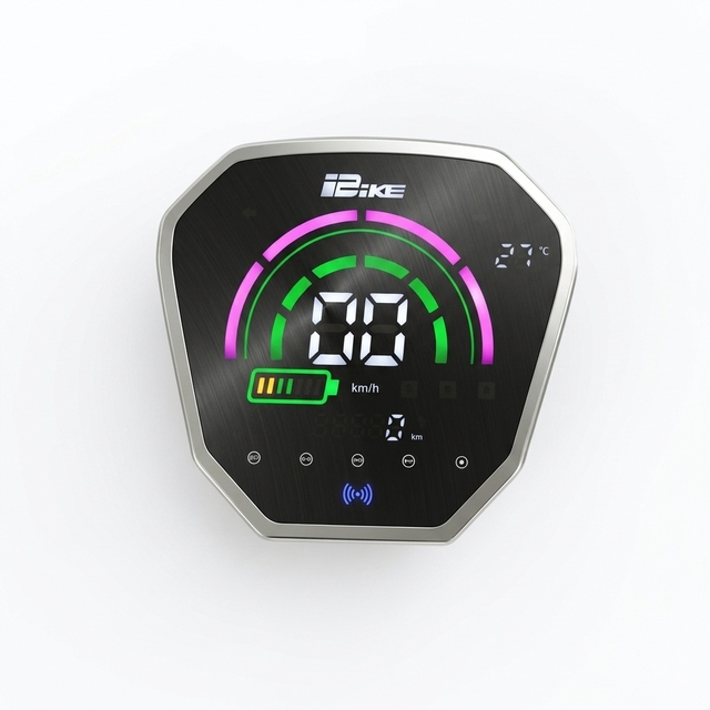 IBike Waterproof Aluminum Alloy Multifunction Display with NFC Unlock Color Screen 48V 72V Electric Bicycle LCD Dashboard