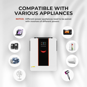 Biến tần năng lượng mặt trời lai Kungf Solar, một pha 240VAC, IP32, 1-6.2kW, 6.2kW-10.2kW, đầu ra kép MPPT, 12/24/48V, kết nối lưới điện, WIFI, 220V lưới điện - Product Image 2