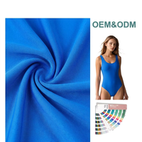 Tela Spandex de 190 g/m², Suave y Agradable al Tacto, Tela Tricot de Poliéster y Spandex para Ropa de Baño