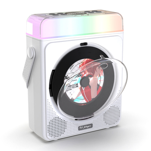 Reproductor de CD Rotatorio Retro, Reproductor de Audio Portátil para el Hogar con Radio <span class=keywords><strong>FM</strong></span> - Product Image 1