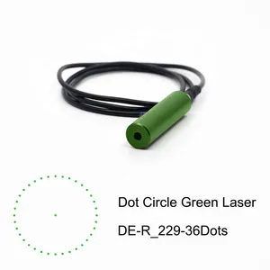 532nm 1x36 Dot Circle DOE Diffracactive Optical Elements Laser Module para Posicionamento