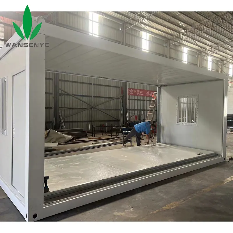 Nhà Máy Trực Tiếp Di Động Vận Chuyển Modular Prefab Gấp Sống Nhà Lưu Trữ Mở Rộng Đúc Sẵn Cho Bán Container Nhà