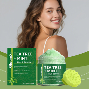Scrub per il Cuoio Capelluto GleamXi al Tè Verde e Menta, Esfoliante Profondo e Lenitivo, Biologico - Product Image 5