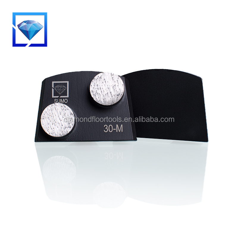 Exporté De bonne Qualité Chaussure de Meulage Planchers 2 Segments Rond Lavina Tampon Concret de Diamant Forterrazzo Plancher